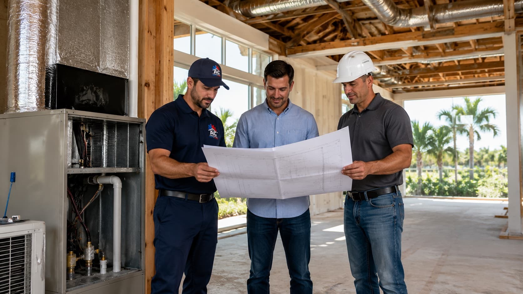 AC Professional planning residential ductwork replacement and installation in Southwest Florida