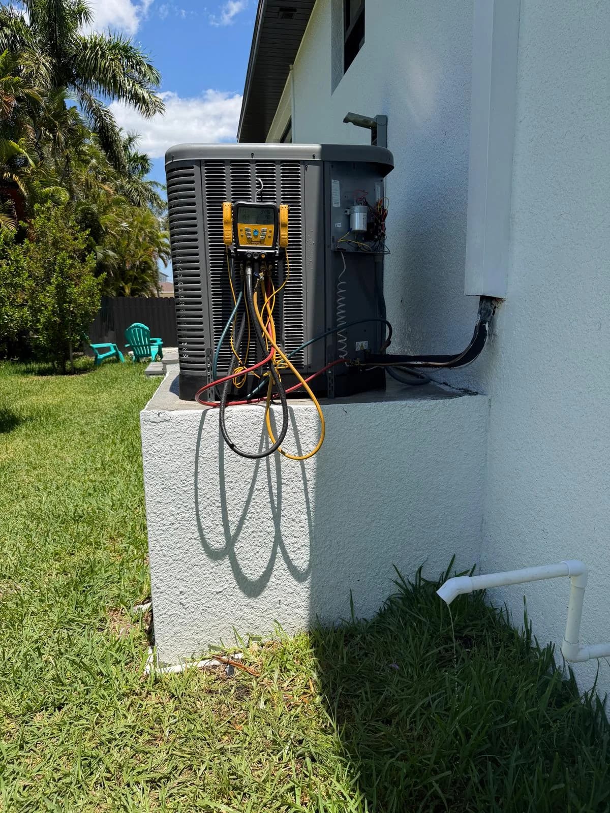 AC coil cleaning and maintenance project in Cape Coral