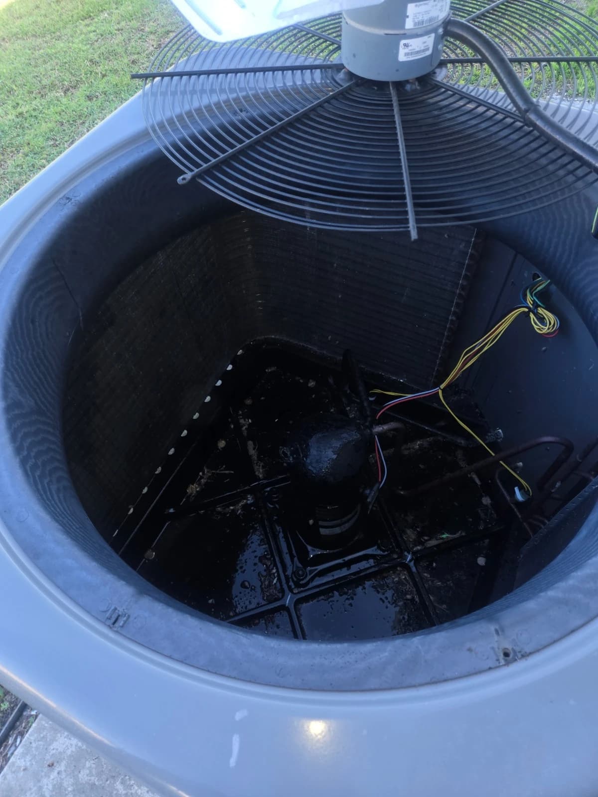 AC maintenance project photos for a Fort Myers home